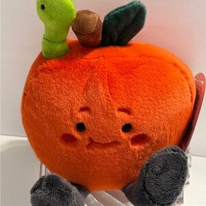 🍎 Spark Create Imagine Apple Plush with Worm 🐛 – 5” Soft Toy 🆕
